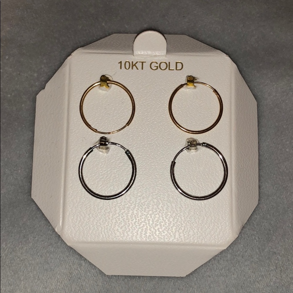 COPY - 10 karat gold hoop earrings